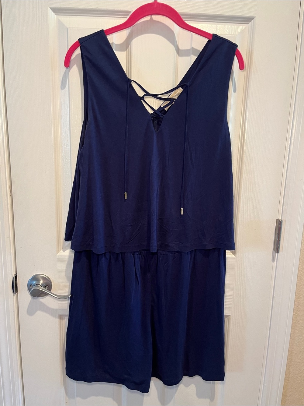 Shorts Jumpsuit with Top Overlay